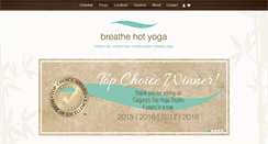 Desktop Screenshot of breathehotyoga.ca